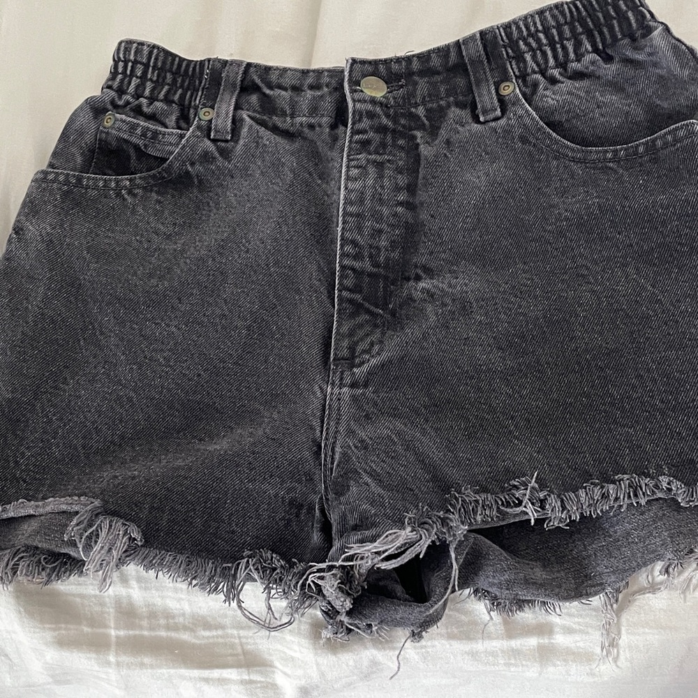 Women's Black Denim Shorts